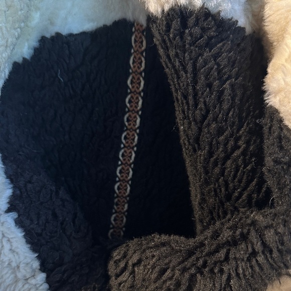 Vintage Men's Brown Leather Pilot Bomber Jacket with Shearling Lining - Picture 7 of 7